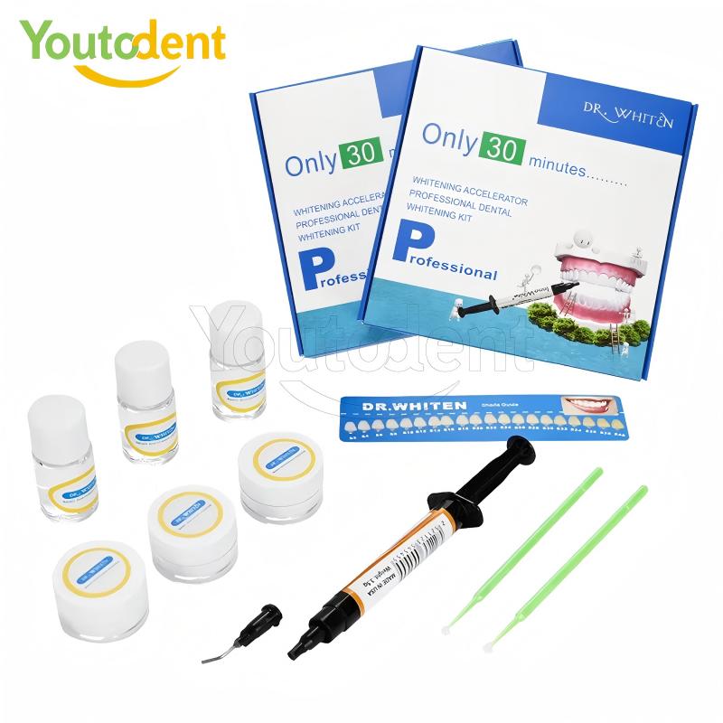 Teeth Whitening Q&M - Набор для отбеливания зубов, 35% водородный