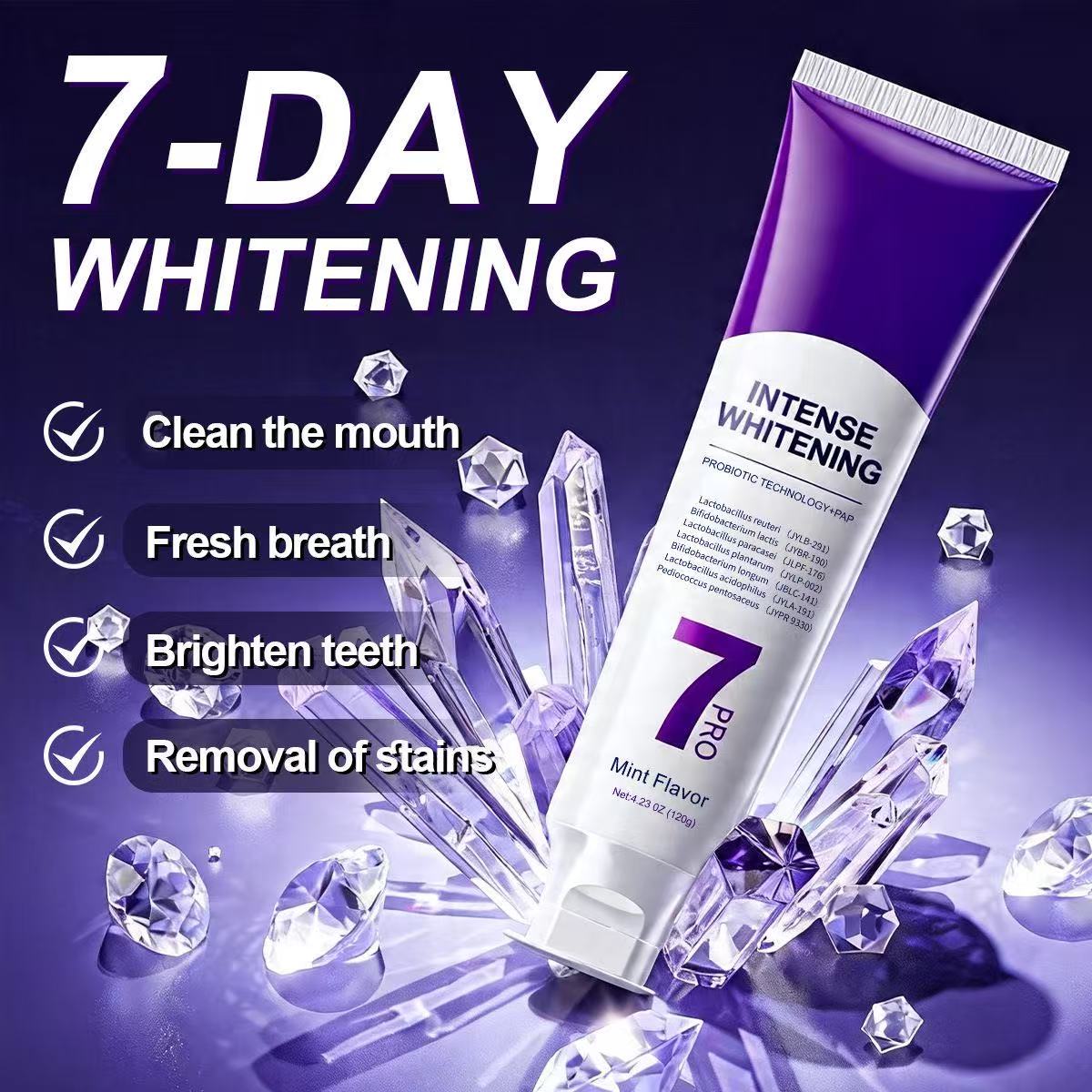 Зубная паста 7-Pro Probiotic W – обзор и цена Teeth Whitening Treatment