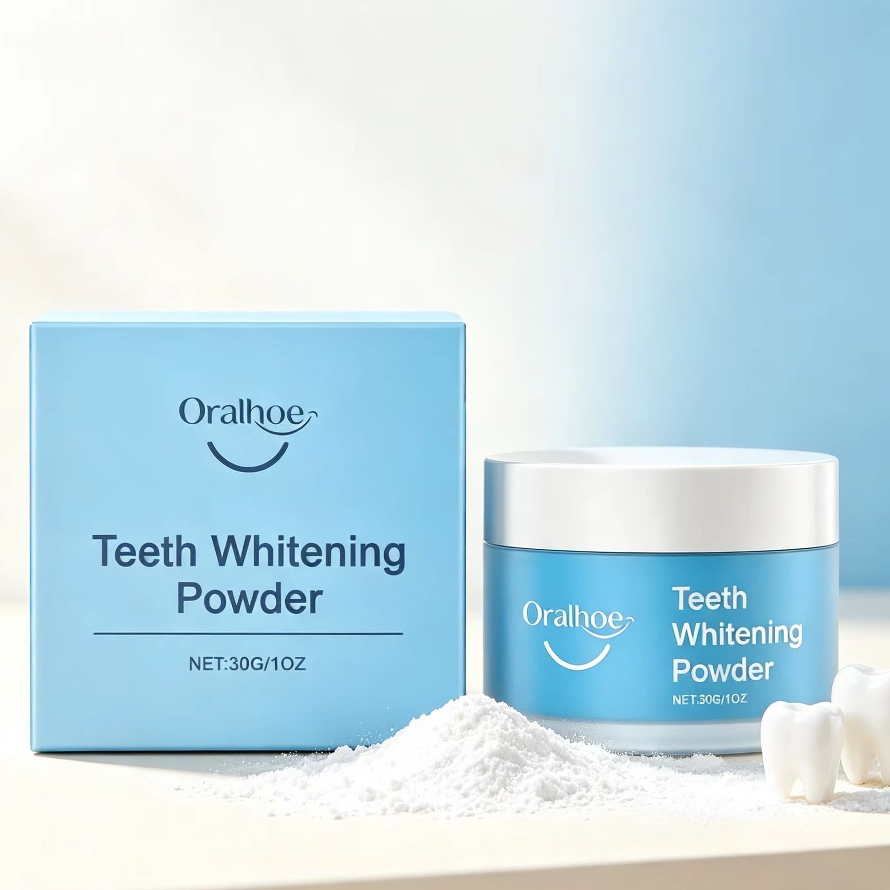 Зубной порошок Oralhoe для чис – обзор и цена Teeth Whitening Q&M