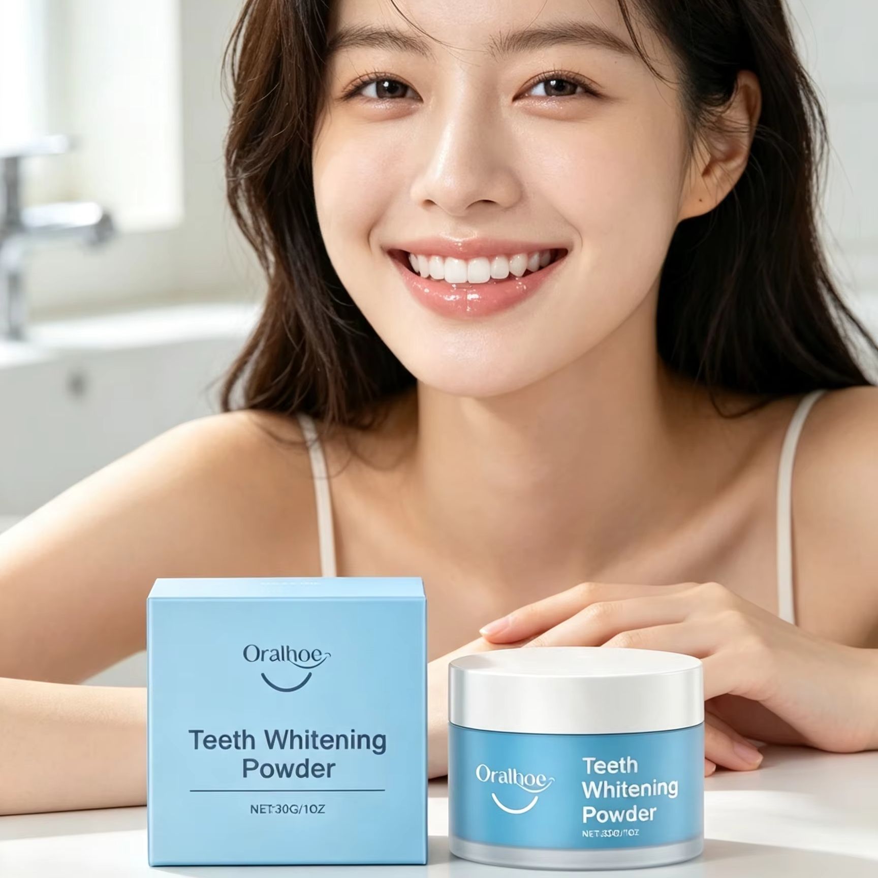 Зубной порошок Oralhoe для чис – обзор и цена Teeth Whitening Q&M